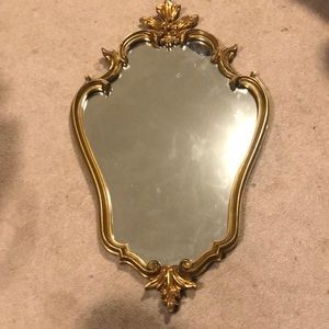 Large fake gold mirror